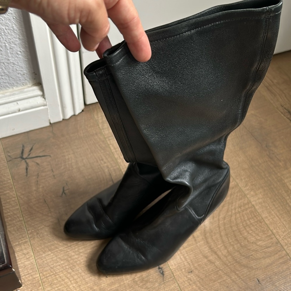 Cole Haan x Nike Soft Leather Boots in Black